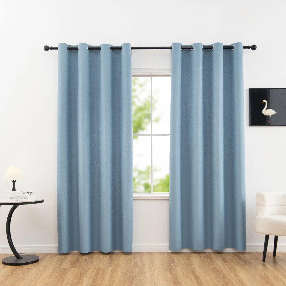 100% Blackout Curtains with Grommets – Solid Privacy Drapes for Bedroom & Living Room
