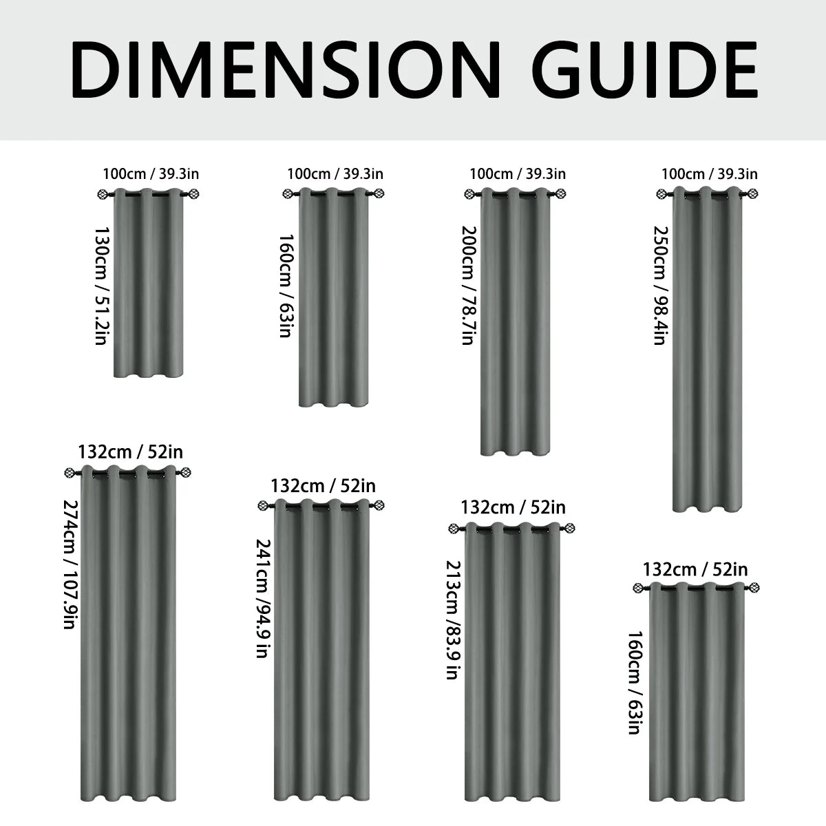 100% Blackout Curtains with Grommets – Solid Privacy Drapes for Bedroom & Living Room