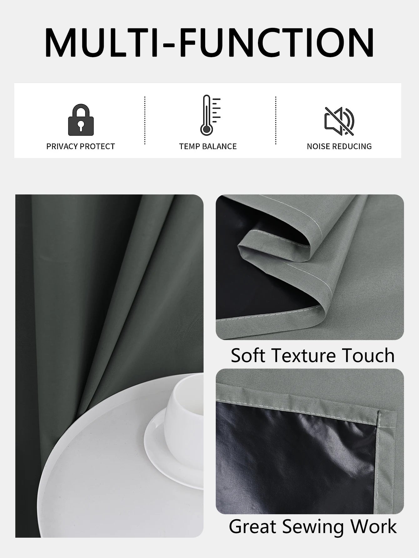 100% Blackout Curtains with Grommets – Solid Privacy Drapes for Bedroom & Living Room