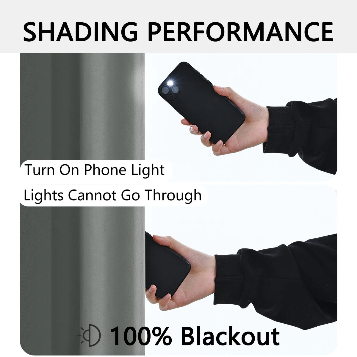 100% Blackout Curtains with Grommets – Solid Privacy Drapes for Bedroom & Living Room