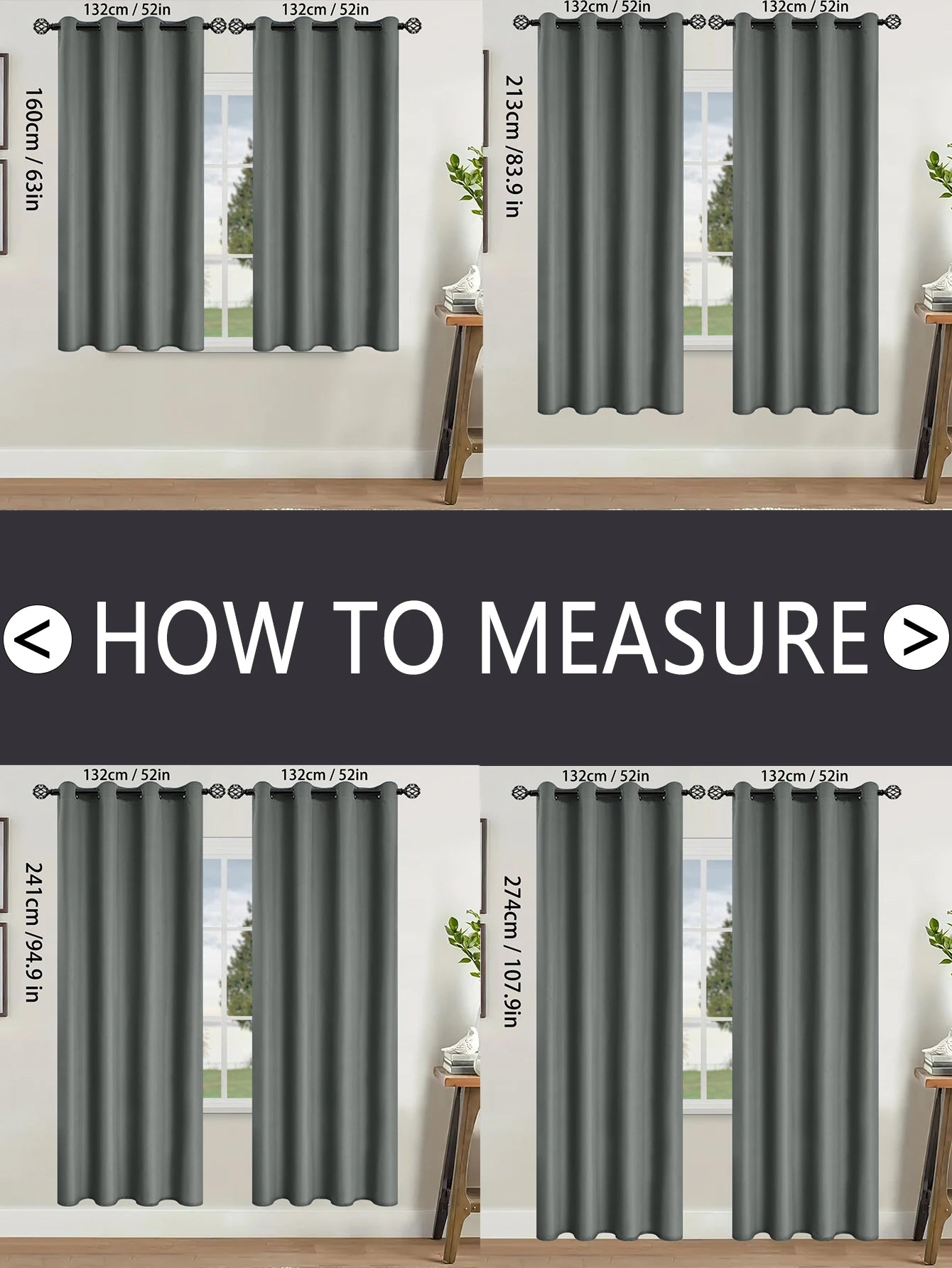 100% Blackout Curtains with Grommets – Solid Privacy Drapes for Bedroom & Living Room