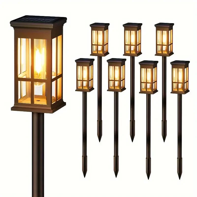 2/6/8 Pack Super Bright Solar Pathway Lights – Outdoor LED Lighting for Patio, Sidewalk, Garden & Yard Decor