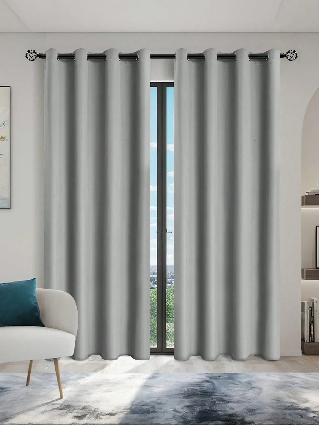 100% Blackout Curtains with Grommets – Solid Privacy Drapes for Bedroom & Living Room