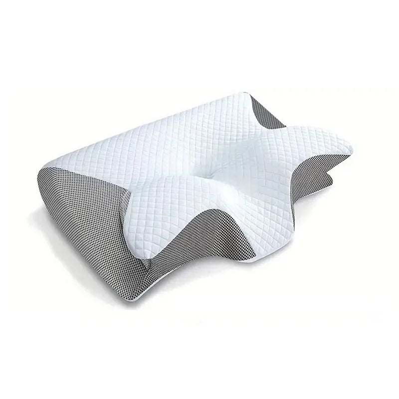 2-in-1 Memory Foam Cervical Pillow – Ergonomic Contour Orthopedic Neck Pillow for Pain Relief & Support