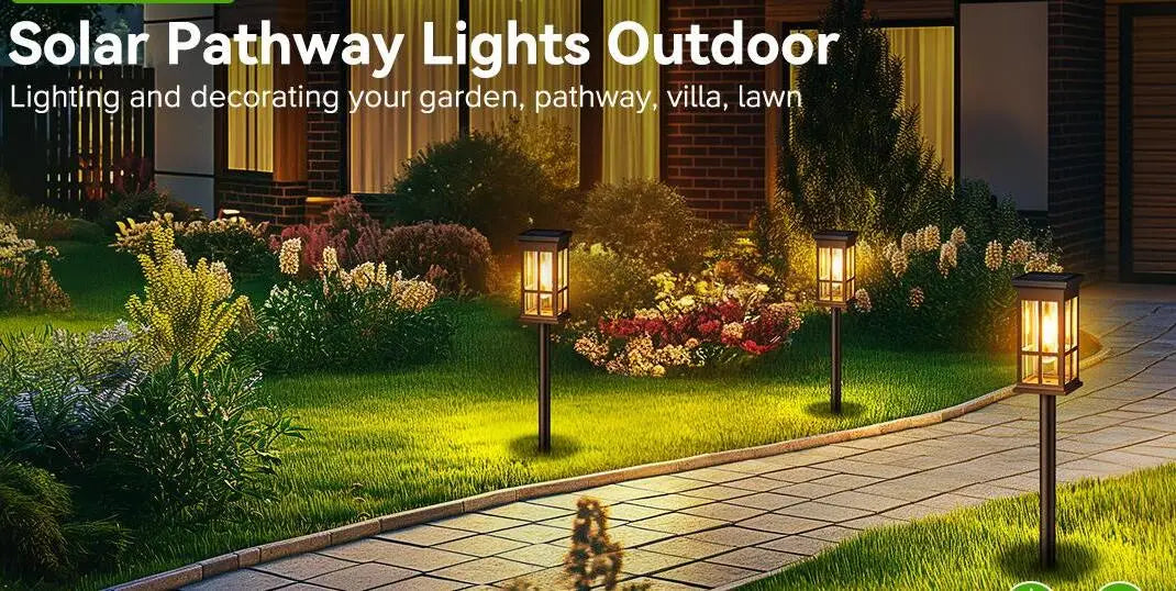 2/6/8 Pack Super Bright Solar Pathway Lights – Outdoor LED Lighting for Patio, Sidewalk, Garden & Yard Decor