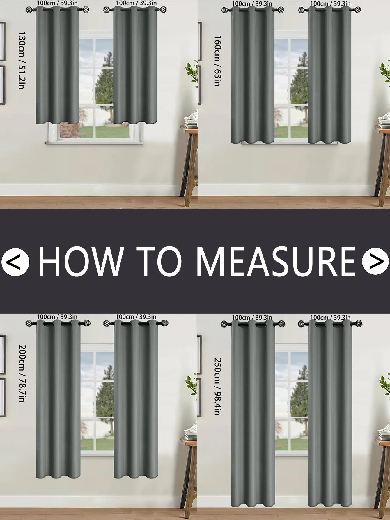 100% Blackout Curtains with Grommets – Solid Privacy Drapes for Bedroom & Living Room