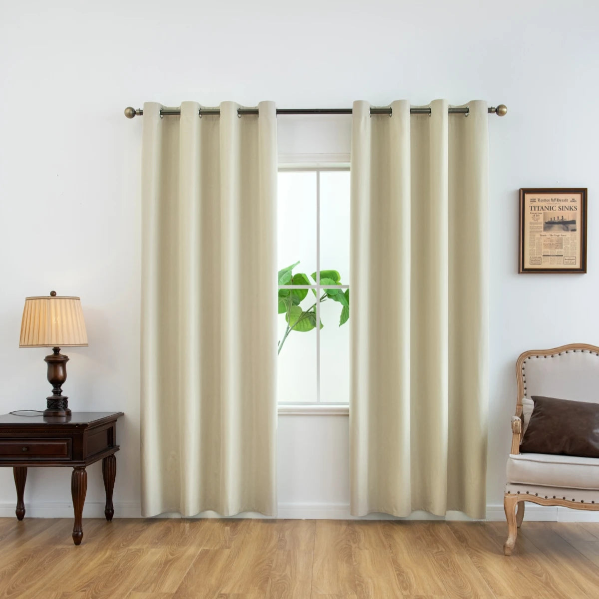 100% Blackout Curtains with Grommets – Solid Privacy Drapes for Bedroom & Living Room