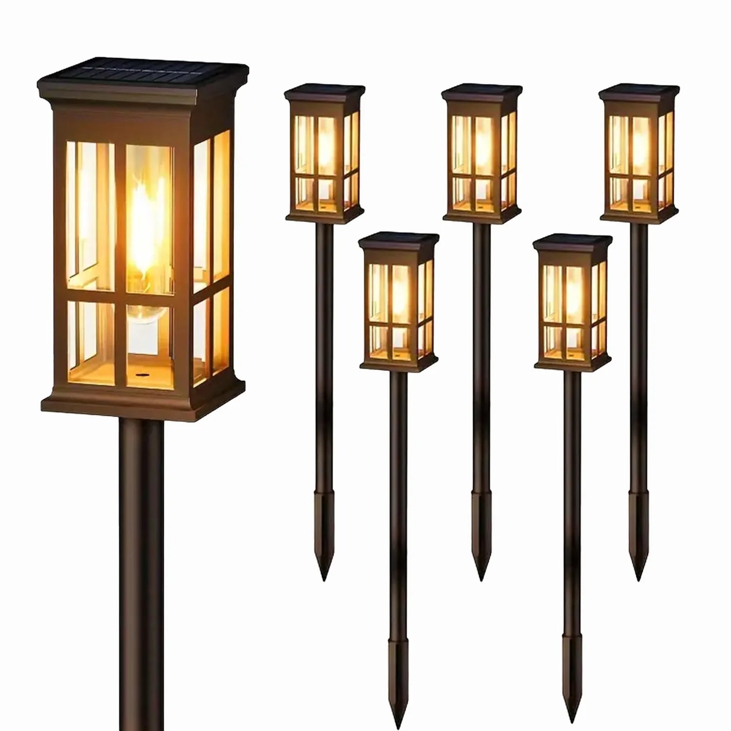 2/6/8 Pack Super Bright Solar Pathway Lights – Outdoor LED Lighting for Patio, Sidewalk, Garden & Yard Decor